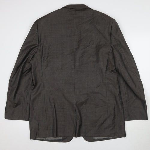 Marks and Spencer Men's Brown Wool Blazer, Size 44L