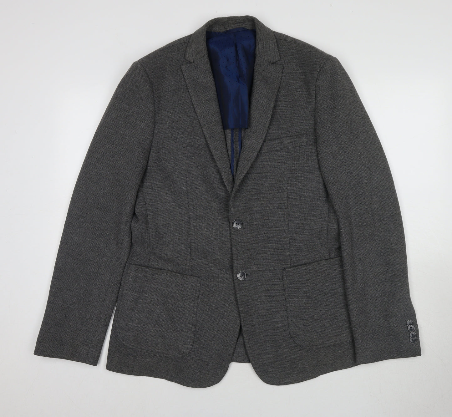 Steel & Jelly Grey Men's Blazer, Size 40R, Two-Button Notch