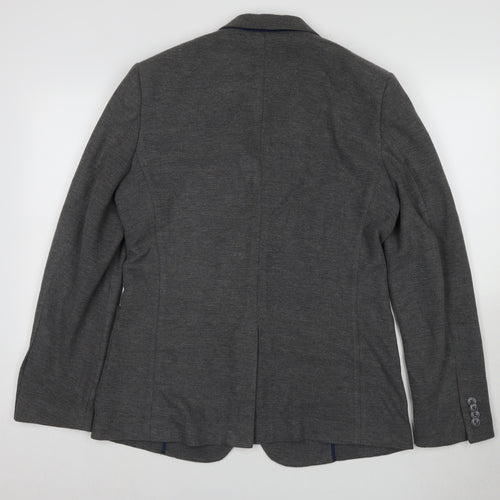 Steel & Jelly Grey Men's Blazer, Size 40R, Two-Button Notch