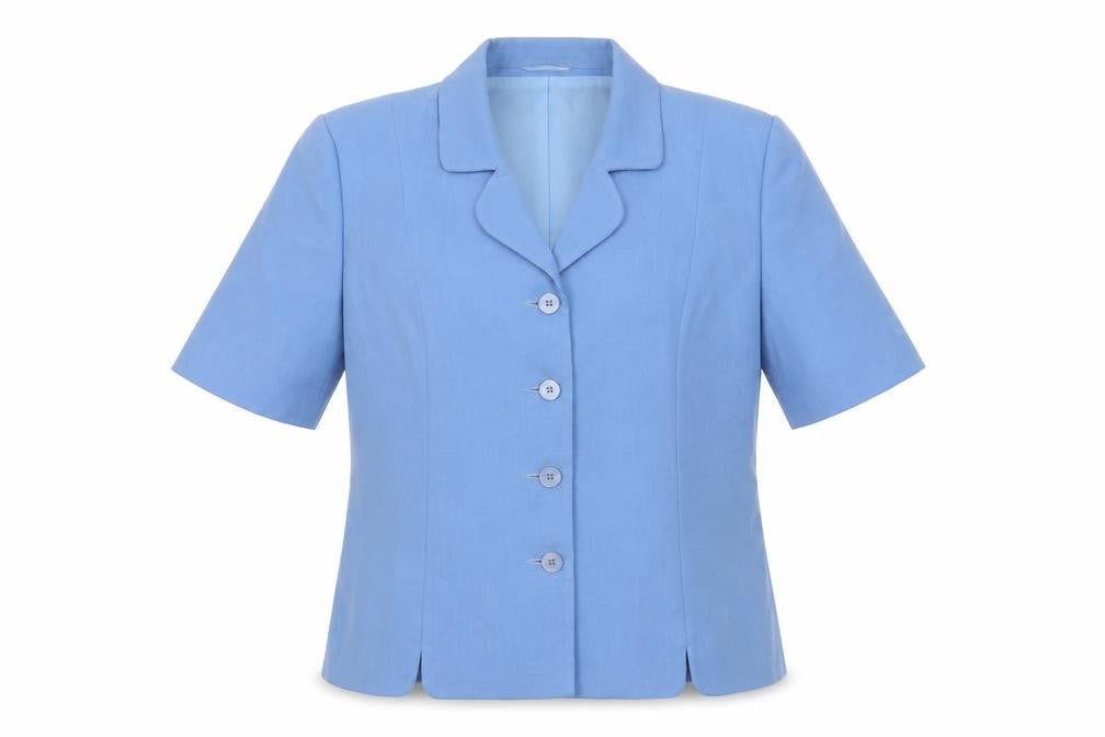 Bianco Women’s Blue Short Sleeve Blazer Size 14
