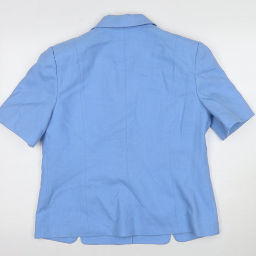 Bianco Women’s Blue Short Sleeve Blazer Size 14