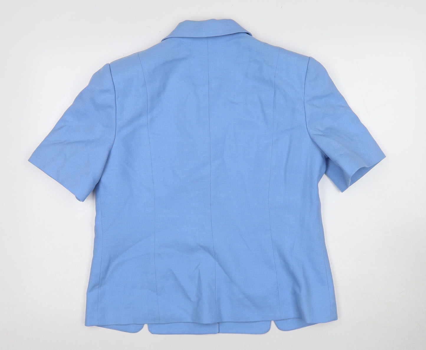 Bianco Women’s Blue Short Sleeve Blazer Size 14