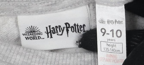 Wizarding World Grey Girls Pullover Sweatshirt 9-10 Years