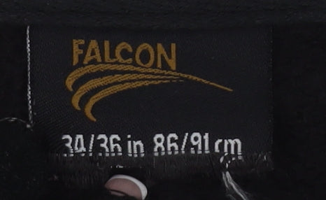 Falcon Boys Black Pullover Sweatshirt, Size M, 1/2 Zip Style