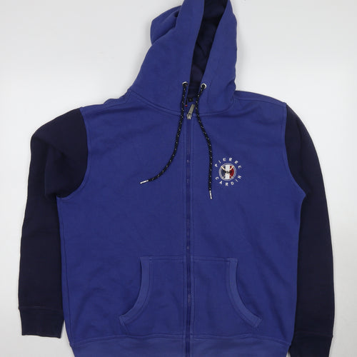 Pierre Cardin Men's Blue Full Zip Hoodie L