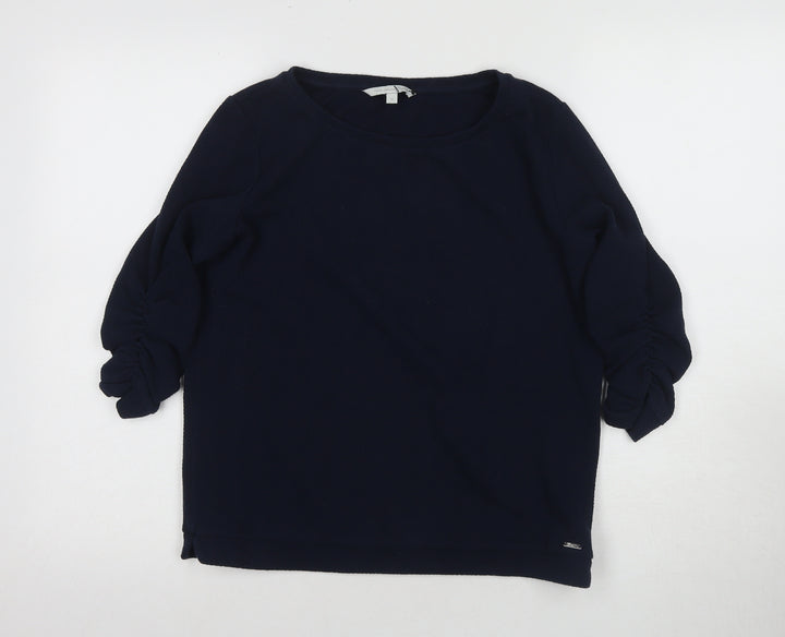 Tom Tailor Denim Women's Blue M 3/4 Sleeve Top