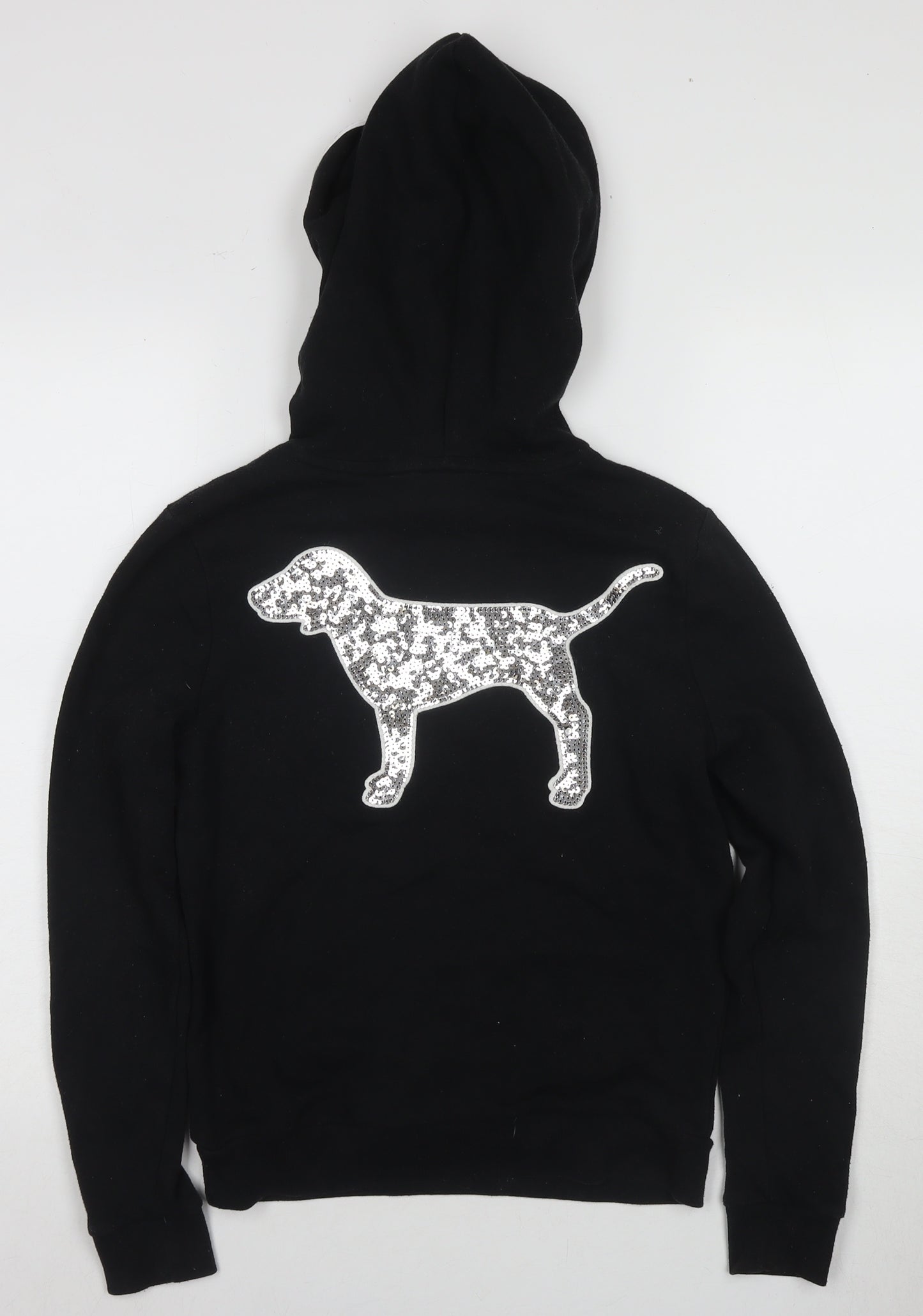 Victoria's Secret PINK Women's Black XS Sequin Hoodie