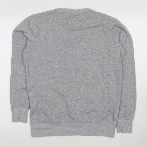 SMOG Unisex Grey Graphic Print Sweatshirt
