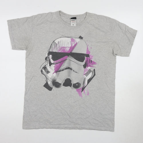 Star Wars Men's Grey Stormtrooper T-Shirt, Size L