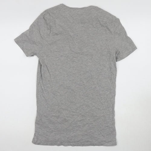 GUESS Men's Grey Crew Neck T-Shirt M Los Angeles Logo