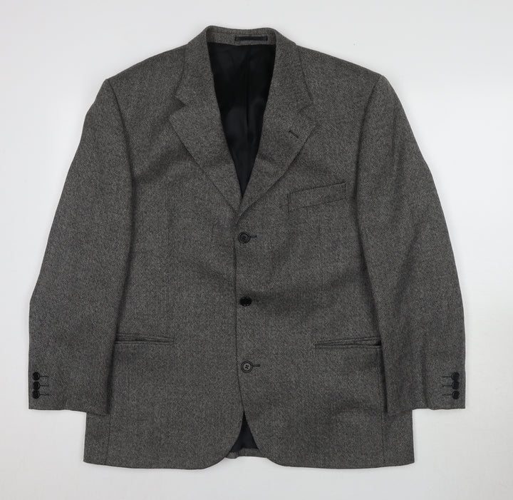 Lino Vierra Men's Grey Wool Blazer 42S