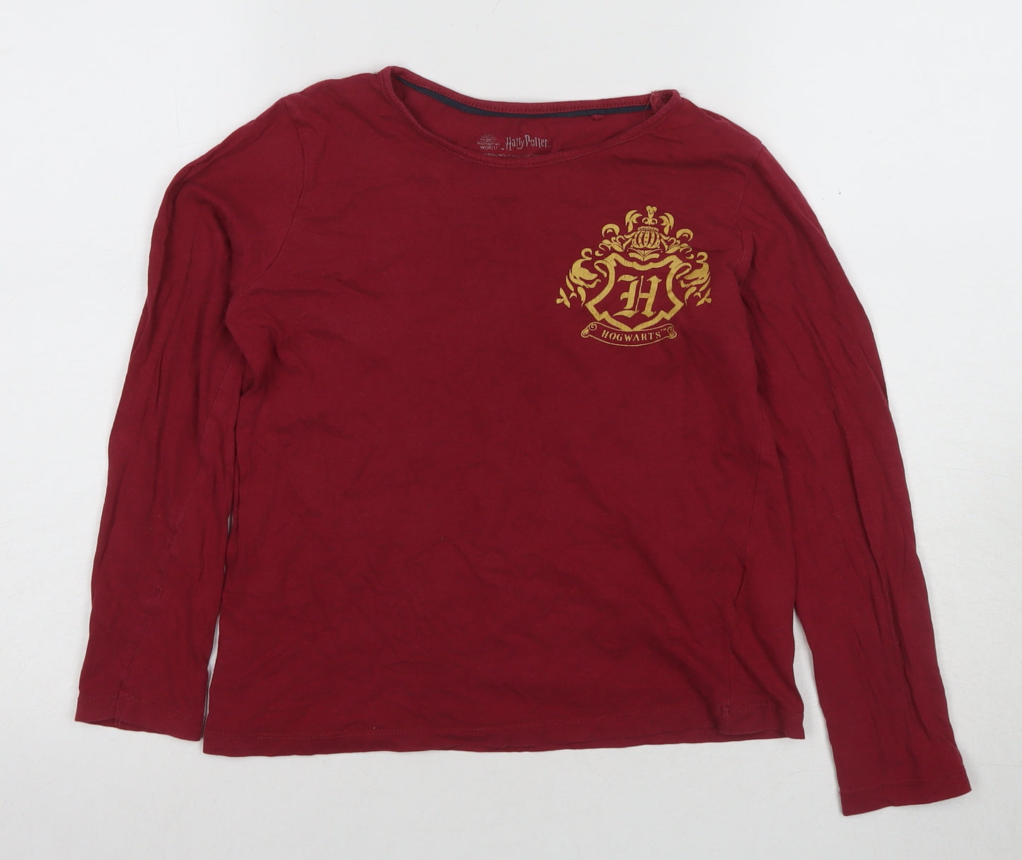 Harry Potter Boys Red Long Sleeve Graphic T-Shirt 12 Years