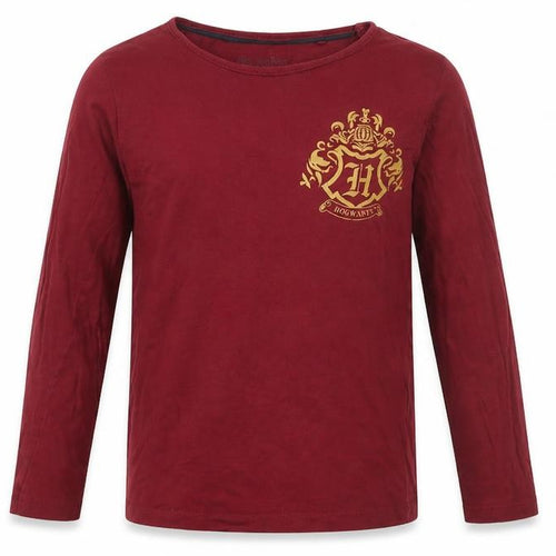 Harry Potter Boys Red Long Sleeve Graphic T-Shirt 12 Years