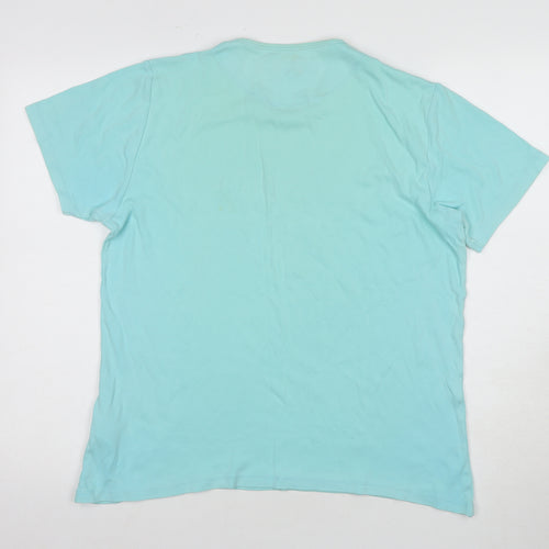 French Connection Men's Blue Graphic T-Shirt Size S