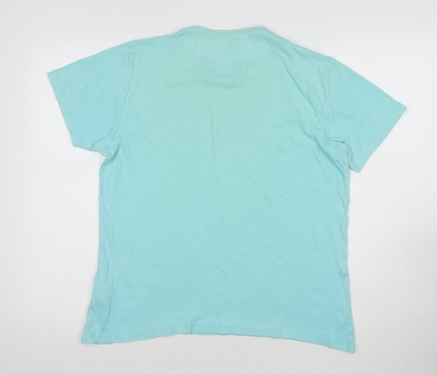 French Connection Men's Blue Graphic T-Shirt Size S