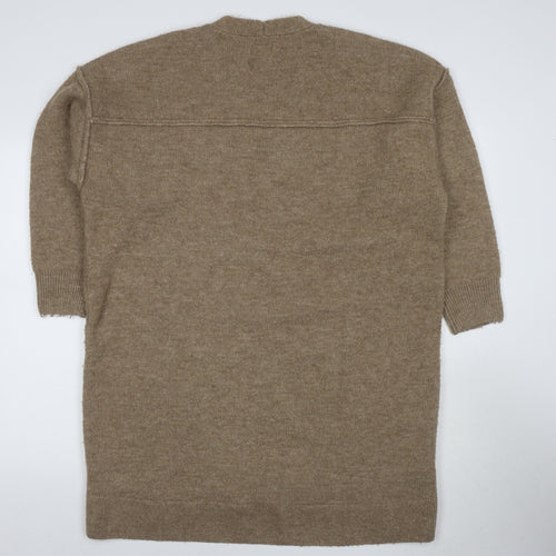 Superdry Women's Brown Jumper Dress - S V-Neck