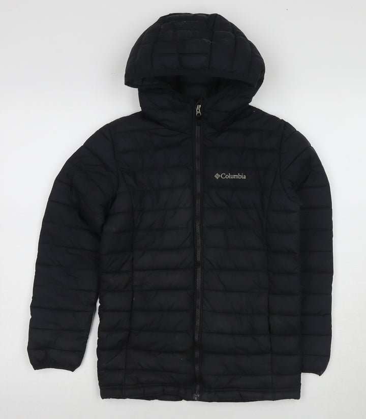 Columbia Black Unisex Kids Puffer Jacket M Winter Wear