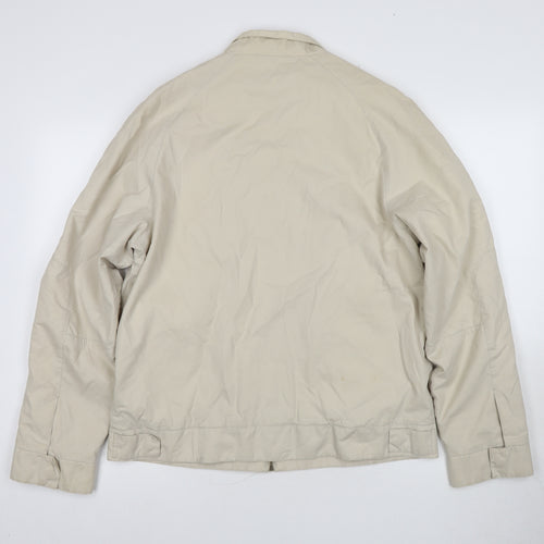 Jasper Conran Men's Beige Bomber Jacket L, Casual
