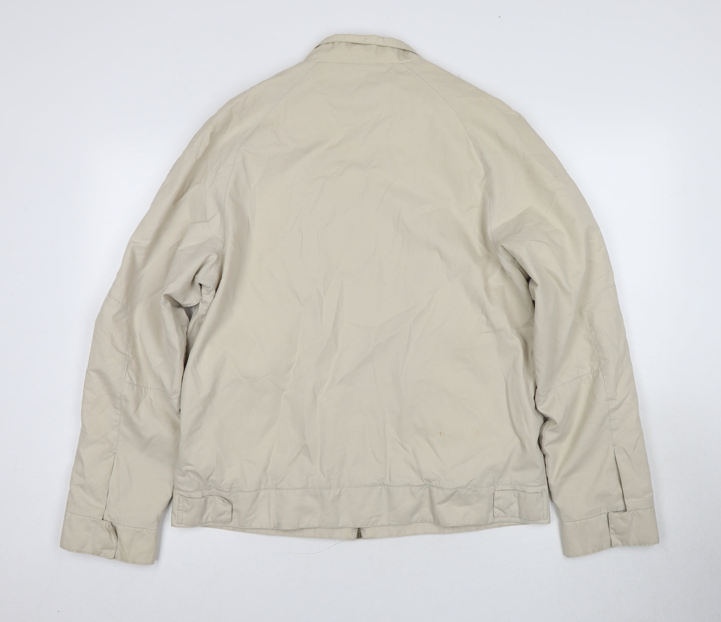 Jasper Conran Men's Beige Bomber Jacket L, Casual