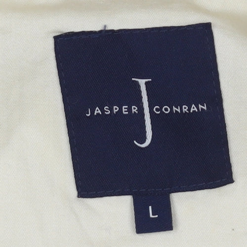 Jasper Conran Men's Beige Bomber Jacket L, Casual