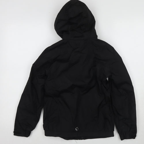 Regatta Boys Black Puffer Jacket 9-10 Years, Hooded Winter Coat