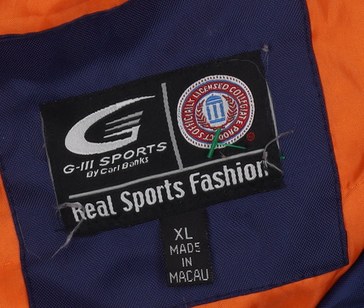 G-III Sports Men's XL Blue Orange Varsity Jacket