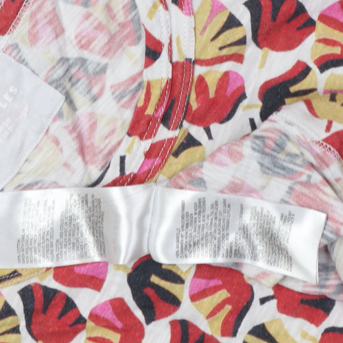 Whistles Women's Multicoloured Floral T-Shirt Size L