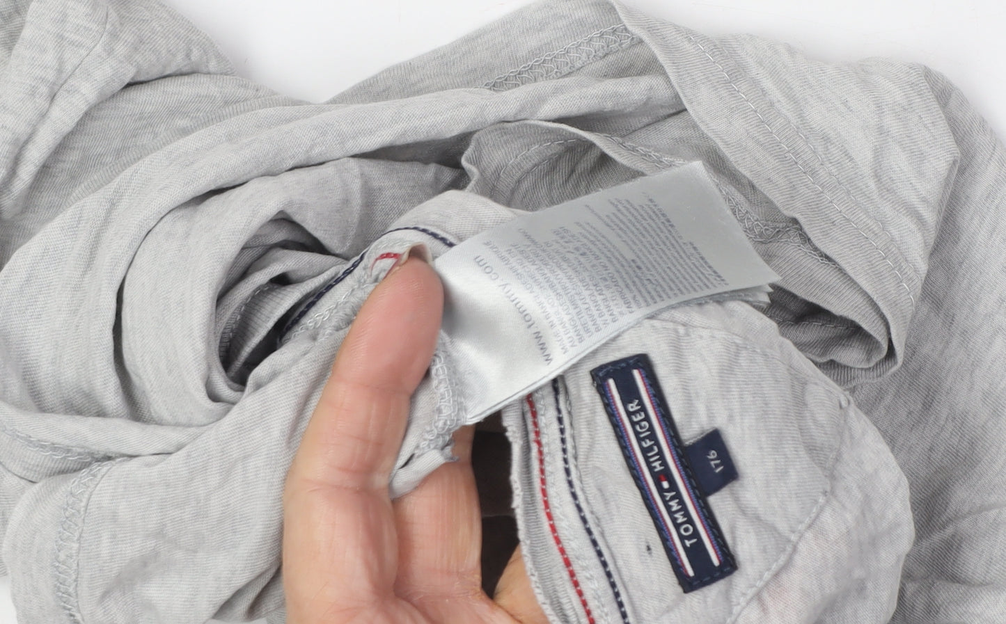 Tommy Hilfiger Boys Grey T-Shirt - Size 14 Plus
