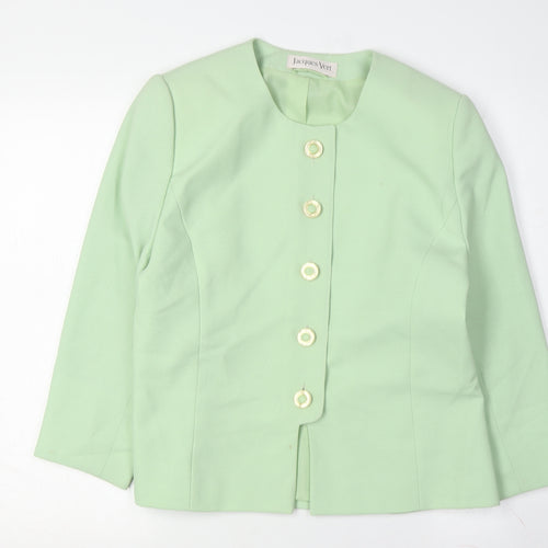 Jacques Vert Women's Green Size 18 Formal Jacket