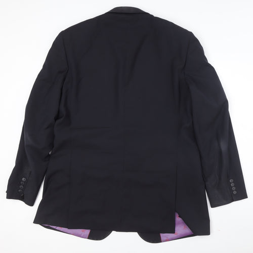 Brook Taverner Men's Black Blazer, Size 44L, Business/Formal