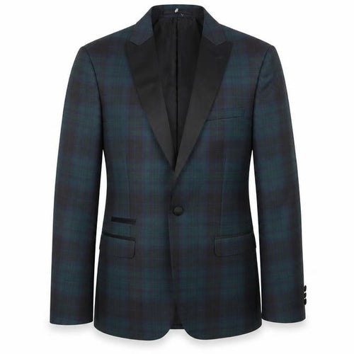 Marks and Spencer Men's Black, Green Super Slim Tuxedo Blazer 38R