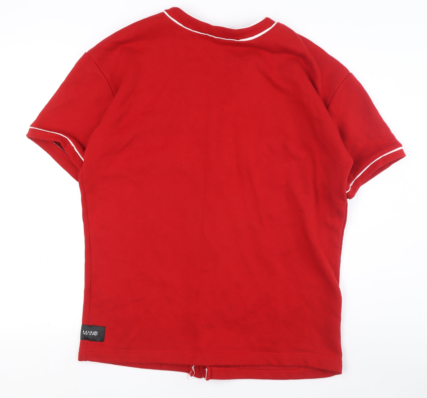 BoohooMan Men's Red XS Short Sleeve Limited Edition Shirt