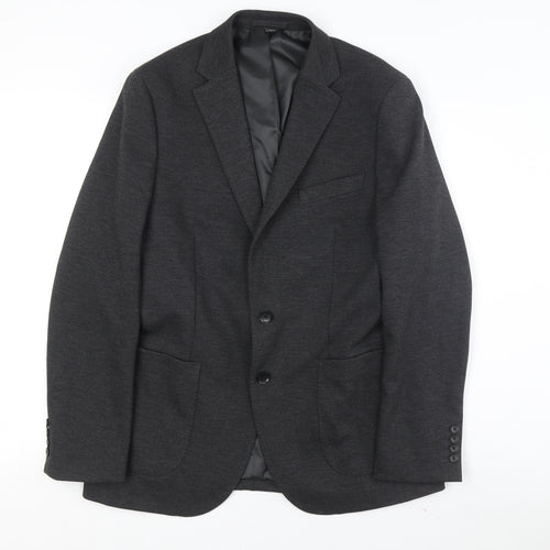 Marks and Spencer Men's Black Blazer, 40 Regular Fit