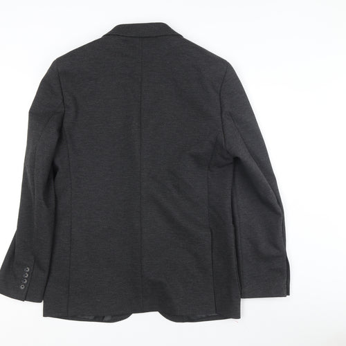 Marks and Spencer Men's Black Blazer, 40 Regular Fit