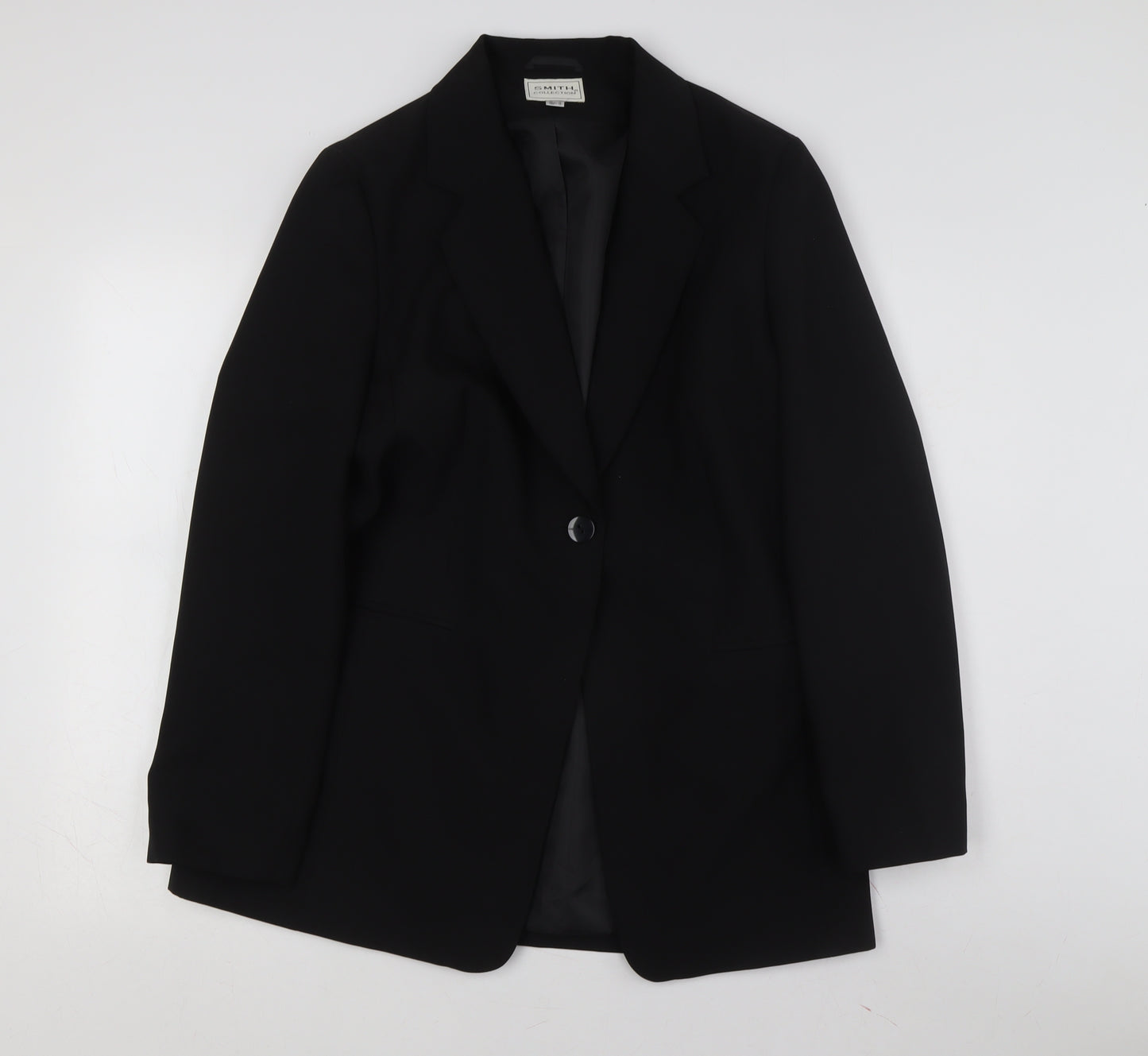 Smith Collection Blazer Women Black S Business Formal