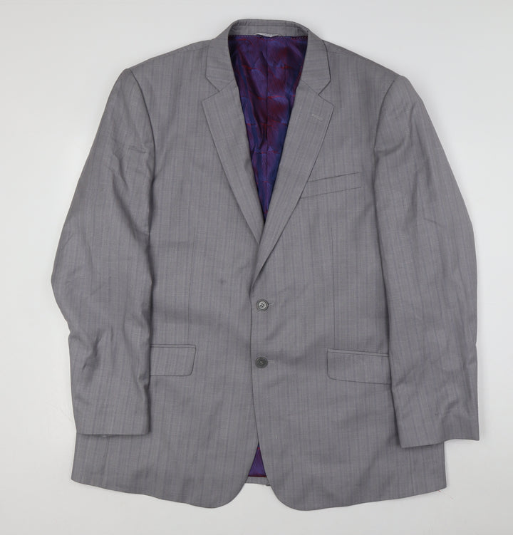 Daniel Christian Grey Men's Blazer, 46, Classic Formal Attire