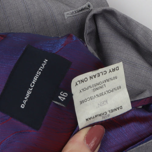 Daniel Christian Grey Men's Blazer, 46, Classic Formal Attire
