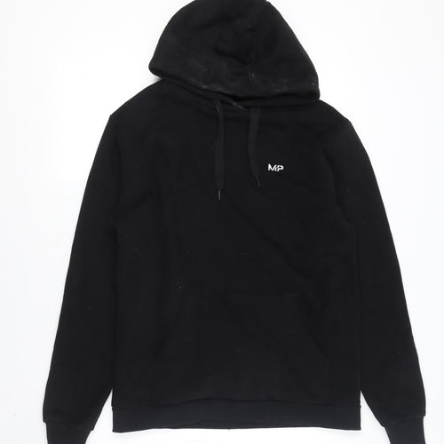 MP Men's Black Pullover Hoodie Size M with Logo