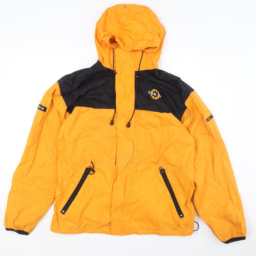 TOG 24 Men's Orange Anorak Rain Coat Hooded Size S