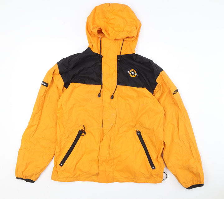 TOG 24 Men's Orange Anorak Rain Coat Hooded Size S