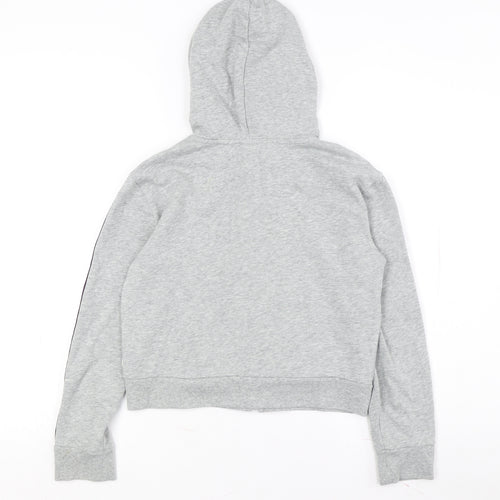 Gap Boys Grey Full Zip Hoodie L with Rainbow Accents
