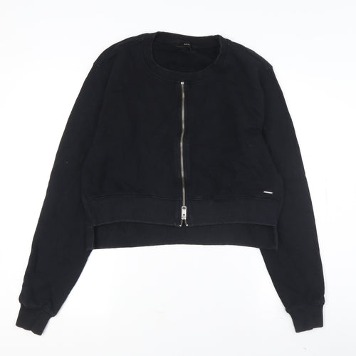 Diesel Women's Black Full Zip Sweatshirt S