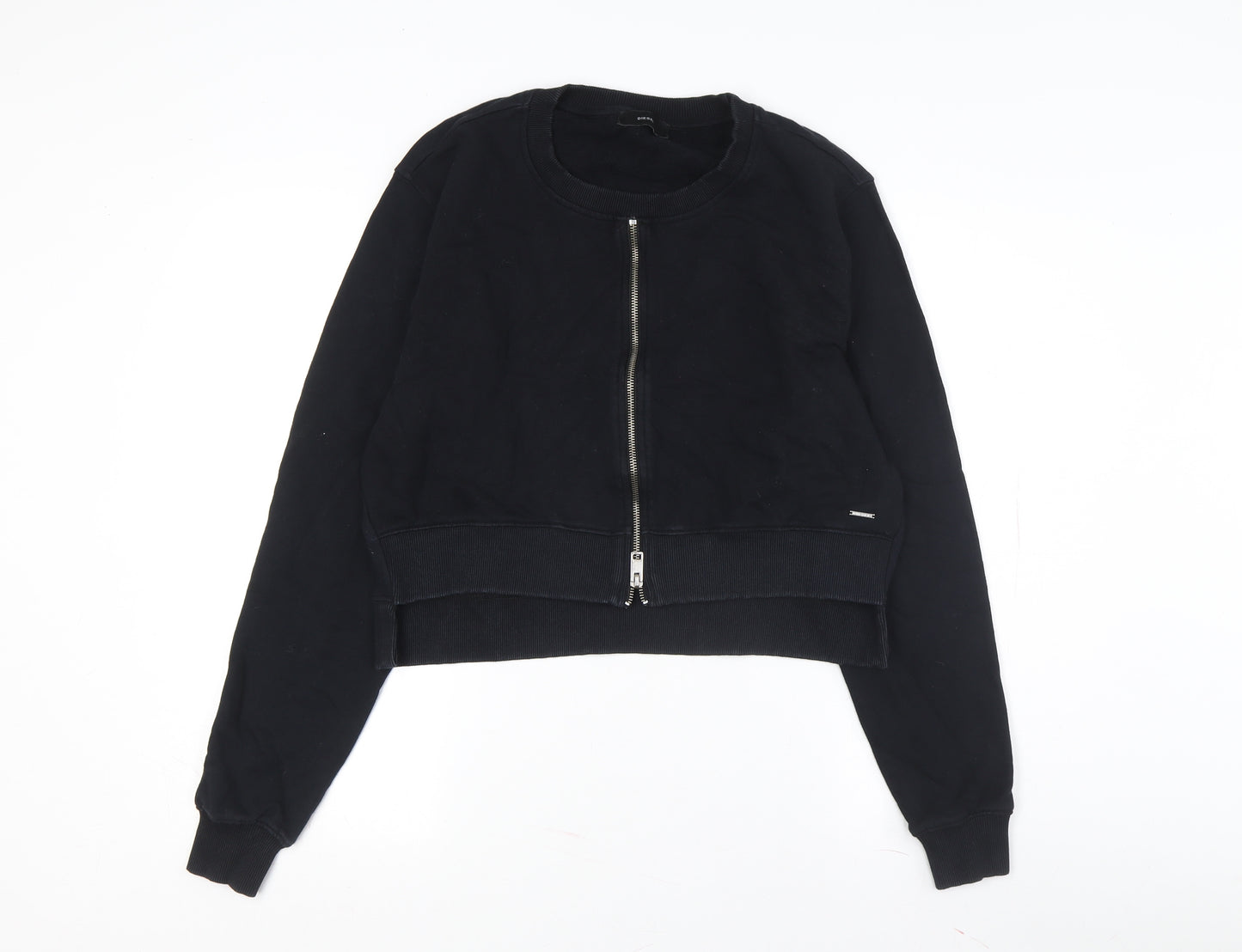 Diesel Women's Black Full Zip Sweatshirt S