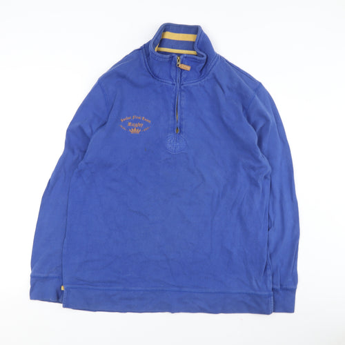 Tom Joule Men's Blue 1/4 Zip Sweatshirt Size 12