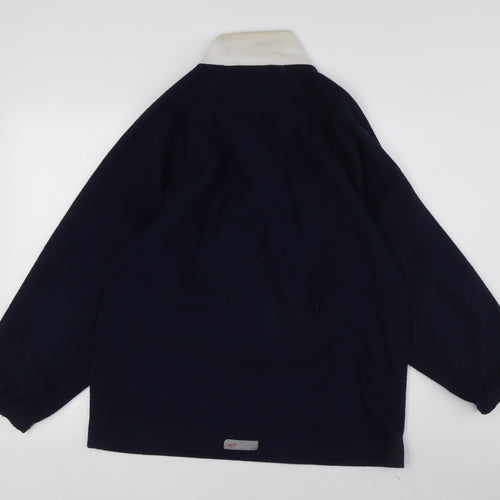 Reebok Unisex Navy XS Henley Sweatshirt