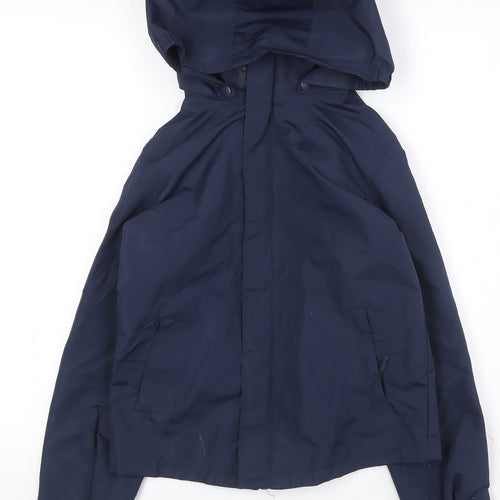 Mountain Warehouse Boys Blue Hooded Rain Coat 9-10 Years