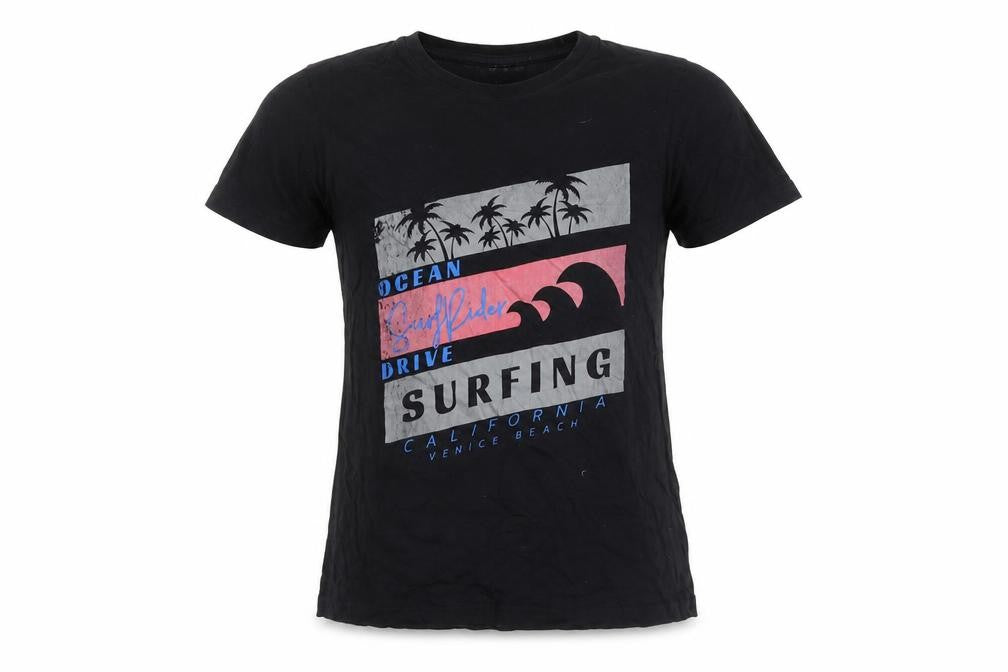Yantra Black Cotton Unisex T-Shirt - Summer Casual M