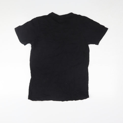 Yantra Black Cotton Unisex T-Shirt - Summer Casual M