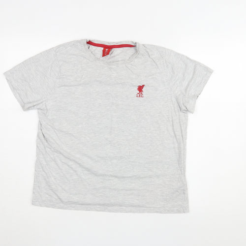 LFC Unisex Grey Jersey T-Shirt Size 12