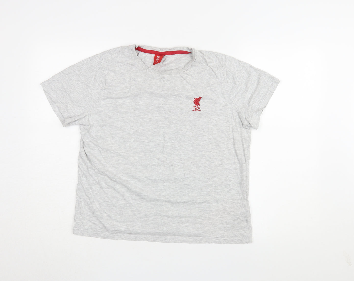 LFC Unisex Grey Jersey T-Shirt Size 12